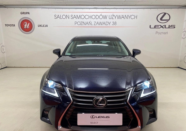 Lexus GS cena 119900 przebieg: 108039, rok produkcji 2017 z Poznań małe 277